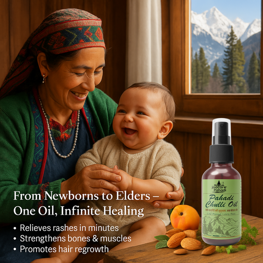 Guti Ka Tel ( Kinnauri Chulli Oil )– Baby Massage & Rash Relief Oil ( BUY 1 GET 1 FREE)