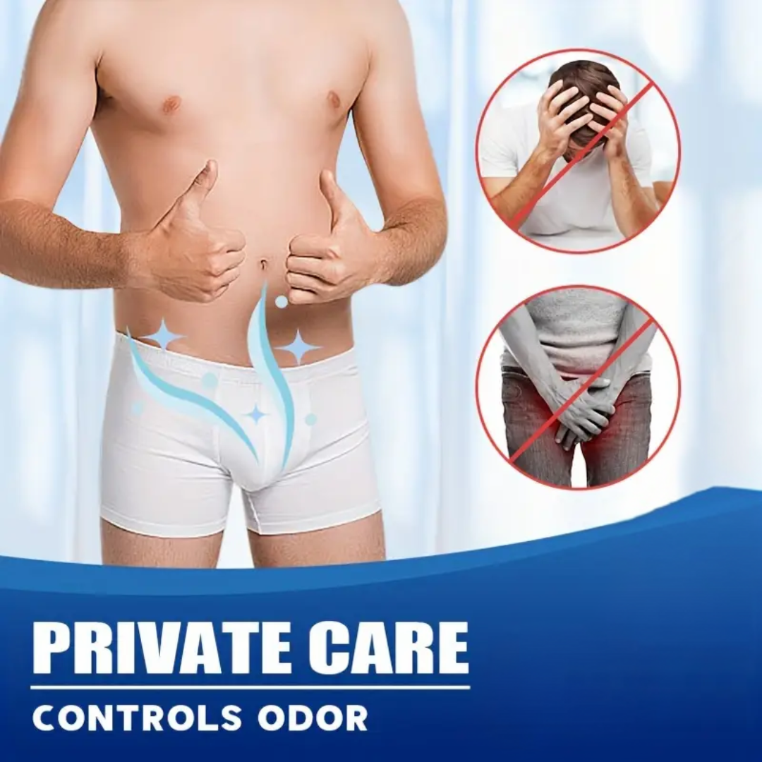 Men's Private Odor Oil - Gentle, Long-Lasting Intimate with Kinnauri Chulli Oil , Aloe & Vitamin E, Safe for Sensitive Areas,Natural Scent,