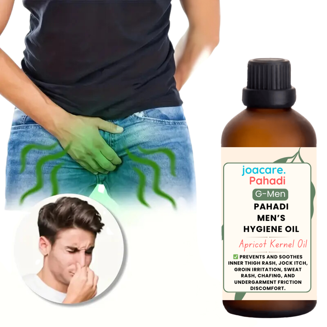 Men's Private Odor Oil - Gentle, Long-Lasting Intimate with Kinnauri Chulli Oil , Aloe & Vitamin E, Safe for Sensitive Areas,Natural Scent,