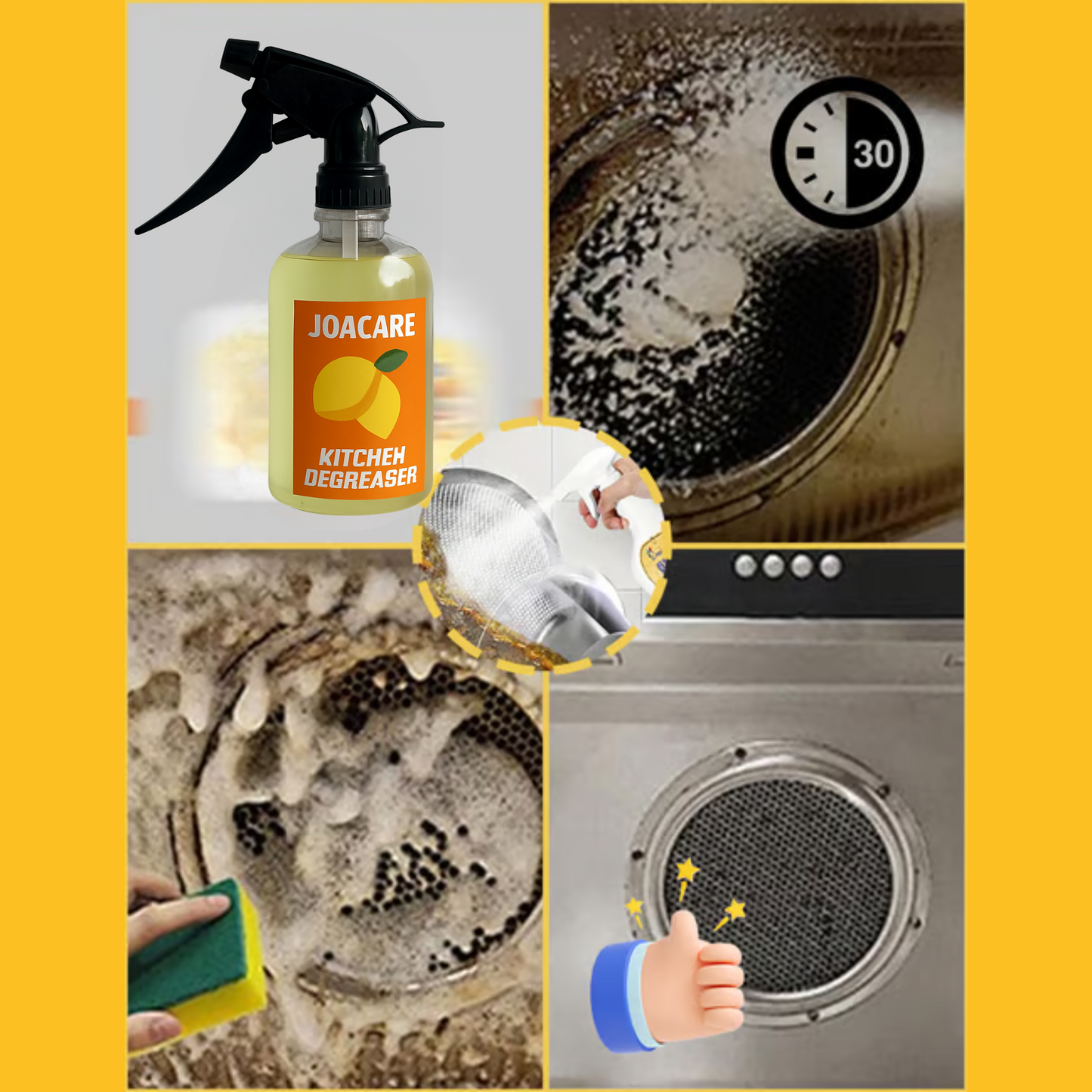 Revolutionary Kitchen Degreaser Spray: Effortlessly Eliminate Stubborn Grease & Grime! BUY 1 GET 1 FREE